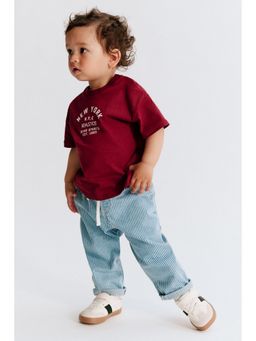 H&M - Boys Blue Cotton Twill Trousers