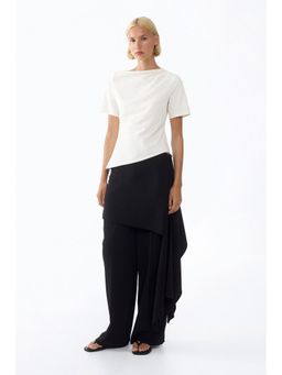 H&M - Women White Draped Asymmetric Top