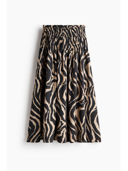 H&M - Women Multi-Color Smocked-Waist Skirt