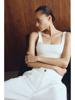 H&M - Women White Low-Back Thong Bodysuit