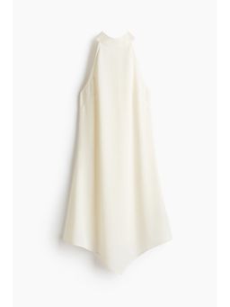 H&M - Women White Tie-Detail Handkerchief Dress