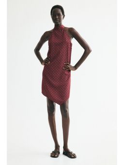H&M - Women Red Tie-Detail Handkerchief Dress