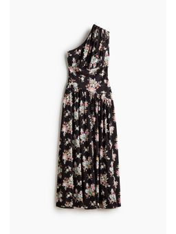 H&M - Women Black Draped One-Shoulder Dress
