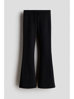 H&M - Girls Black Flared Brushed-Inside Pant