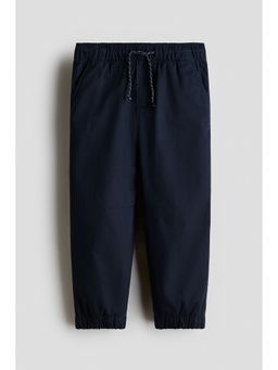 H&M - Boys Blue Cotton Twill Joggers
