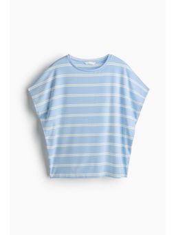 H&M - Women Blue Oversized Lyocell Top