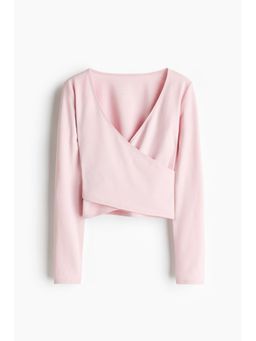 H&M - Girls Pink Sports Wrap Top