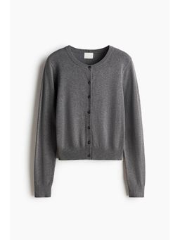 H&M - Women Grey Fine-Knit Cardigan