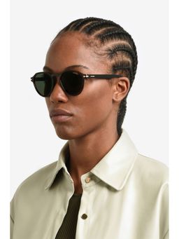 CARRERA - Unisex Green Lens Havana Non Polarized Round Sunglasses (50)