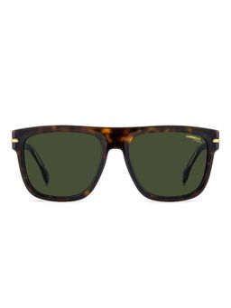 CARRERA - Mens Green Lens Dark Havana Gold Non Polarized Rectangular Sunglass (57)