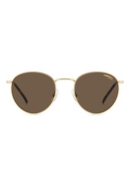 CARRERA - Mens Brown Lens Gold Brown Havana Non Polarized Round Sunglasses (52)