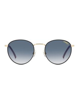 CARRERA - Mens Dk Blue Lens Gold Black_ Non Polarized Round Sunglasses (52)