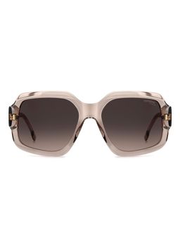 CARRERA - Womens Brown Shaded Lens Nude Non Polarized Square Sunglasses (56)