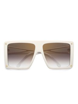 CARRERA - Womens Gold Mirror Burgundy Lens Ivory Non Polarized Rectangle Sunglass (60)