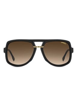 CARRERA - Mens Black Brown Lens Matte Black Gold Non Polarized Square Sunglass (59)