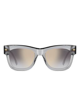 CARRERA - Womens Grey Gold Mirror Lens Grey Non Polarized Square Sunglass (53)
