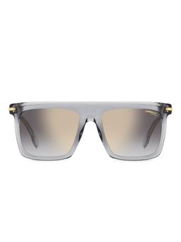 CARRERA - Mens Grey Gold Mirror Lens Grey Non Polarized Rectangular Sunglasses (56)