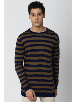Peter England - Men Brown Sweater