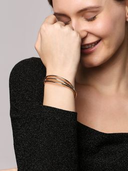Accessorize London - Women's Triple Layer Bangle