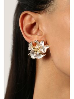 MINJI AND CO. - Dreamy Floral Gold Plating Brass Stud Earrings
