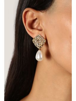 MINJI AND CO. - Drop Dangling Gold Plating Brass Drop Earrings