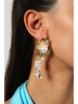 MINJI AND CO. - Queen Gold Plating Brass Drop Earrings