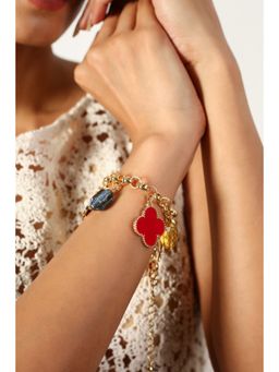 MINJI AND CO. - Charm Crush Gold Plating Brass Bracelet