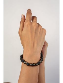 MINJI AND CO. - The Volcanic Shield and Pyrite Multi Color Brass Bracelet