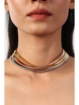 MINJI AND CO. - Modern Multi Charm Heart Gold Plating Brass Necklace