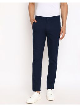 Fabindia - Navy Cotton Regular Casual Trouser