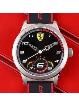 Scuderia Ferrari - Black Dial Round Analog Watch-0860003
