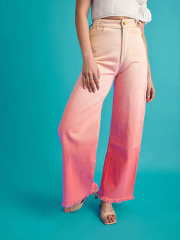 The Clothing Factory - Pink ombre Denim Jeans