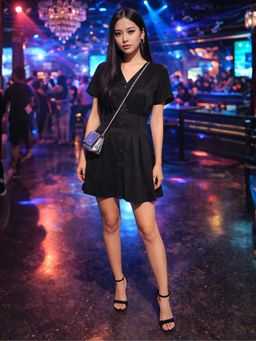 Don’t be basic - Black Solid Mini Dress