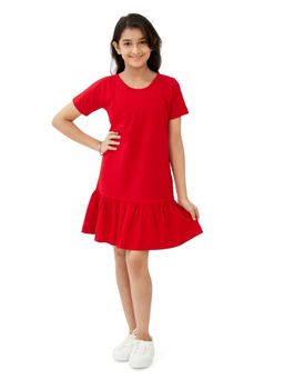Olele - Dolly Cotton T-Shirt Dress Red