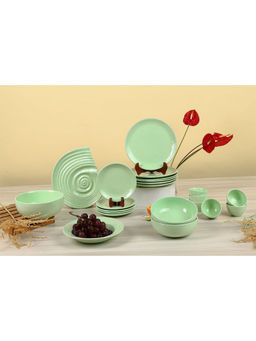 Amalfiee Ceramics - Handmade Lemon Grass Massive Dinner Set Of 54Pcs