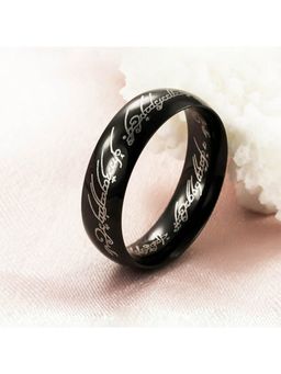 Yellow Chimes - Black Stainless Steel Ring