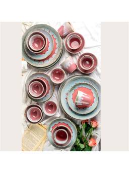 Amalfiee Ceramics - Absolute Handmade Rouge Dinner Set Of 16Pcs
