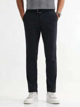Arrow Sports - Blue Men's Slim Fit Twill Casual Trousers