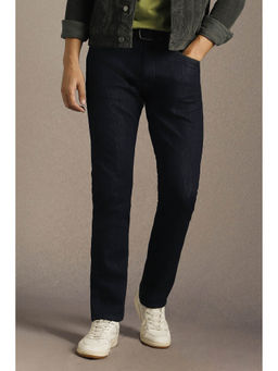 Louis Philippe - Men Navy Blue Slim Fit Jeans