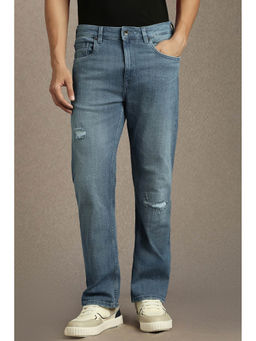 Louis Philippe - Men Blue Mid Slim Fit Jeans