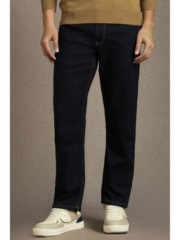 Louis Philippe - Men Navy Blue Slim Fit Jeans