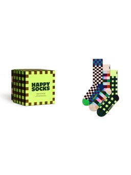 Happy Socks - Multi-Color Check It Out Unisex Socks (Pack of 3)
