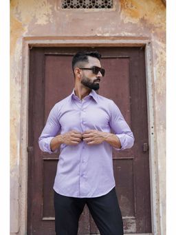 LABEL MAE - Purple Solid Shirt