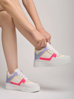 Shoetopia - Women Smart Casual White Sneakers