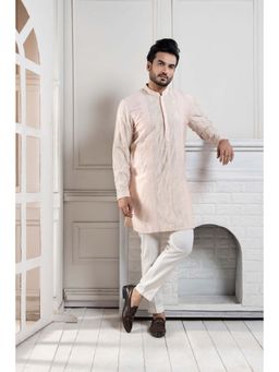 SMRITI - Blush Pink Embroidered Kurta with Pant
