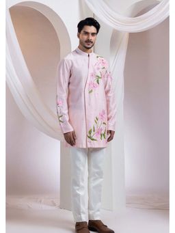 SMRITI - Pink Embroidered Kurta With Pant