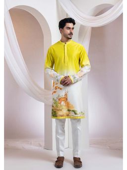 SMRITI - Yellow Embroidered Kurta With Pant
