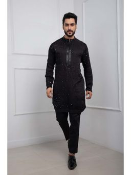 SMRITI - Black Zipper Kurta with Pant