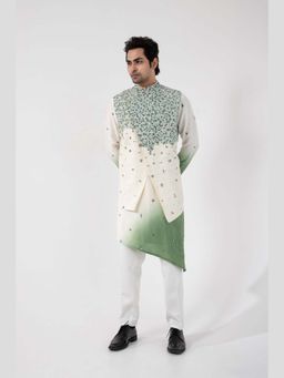 SMRITI - Ivory Embroidered Nehru Jacket