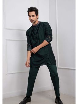 SMRITI - Green Cowl Kurta with Pant